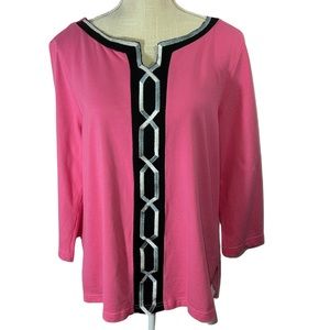 ▪️”Bob Mackie” 3/4 Sleeve Blouse.